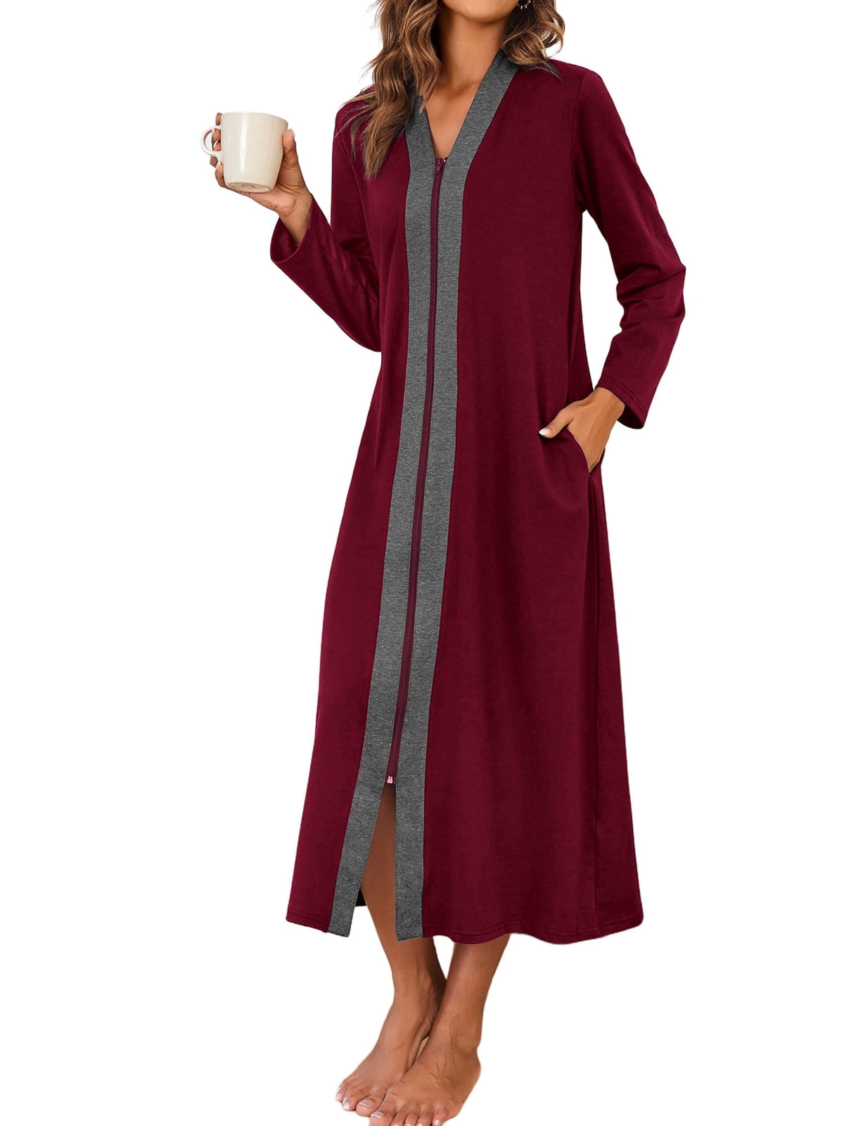women robes,zipper robes